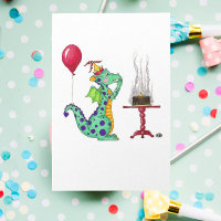 Dragon Smoke Birthday Card