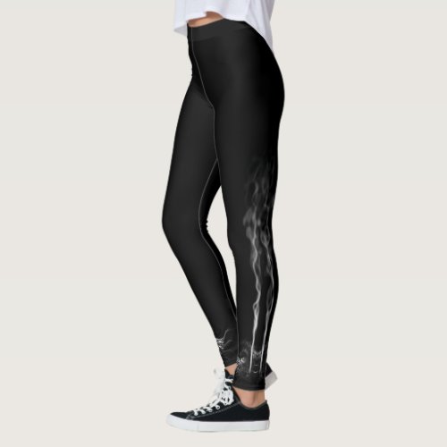 Dragon Smoke Black Leggings