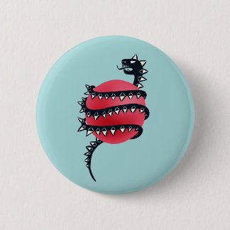 Dragon Snake Goth Button