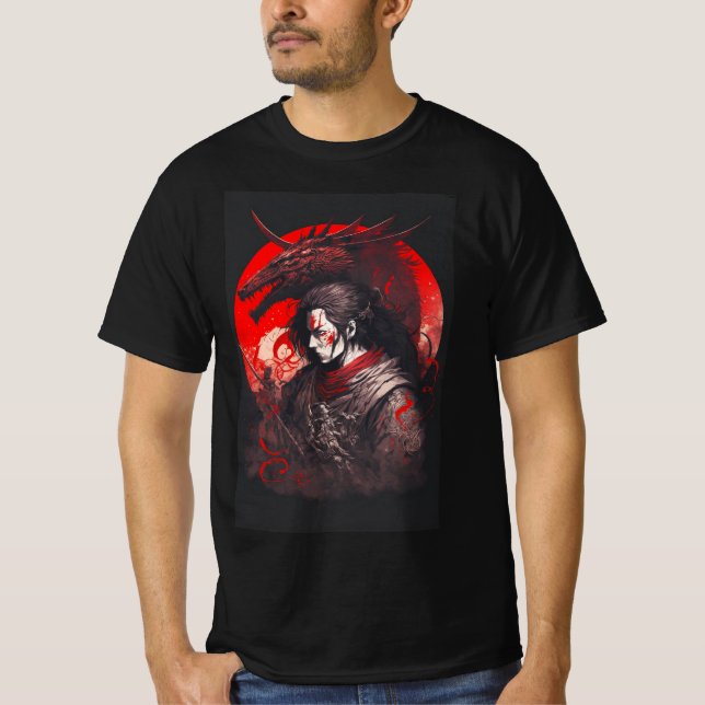 Dragon Soul – Samurai Spirit Art Print / T-Shirt (Front)
