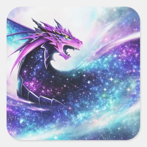 Dragon Square Sticker