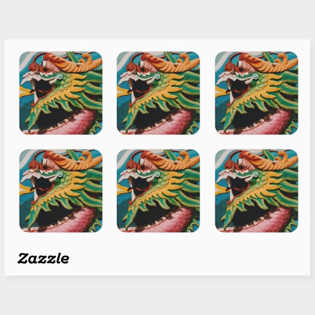Dragon Square Sticker (Sheet)