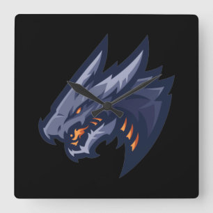 Dragon Square Wall Clock
