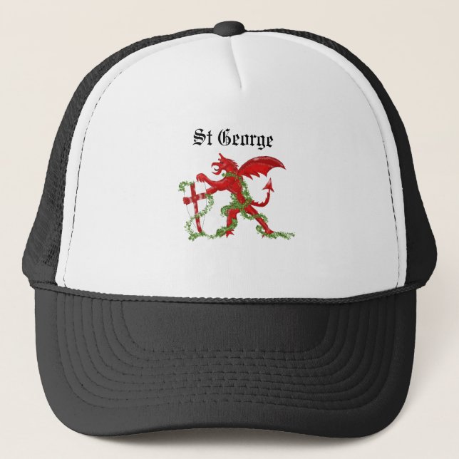 dragon, St George Trucker Hat (Front)