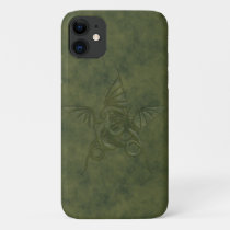 Dragon Star - Embossed Green Leather Image