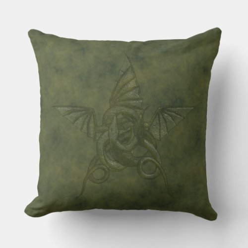 Dragon Star - Green Embossed Leather Image