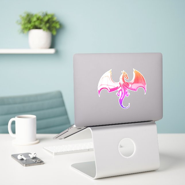 Dragon Sticker (Laptop On Desk)
