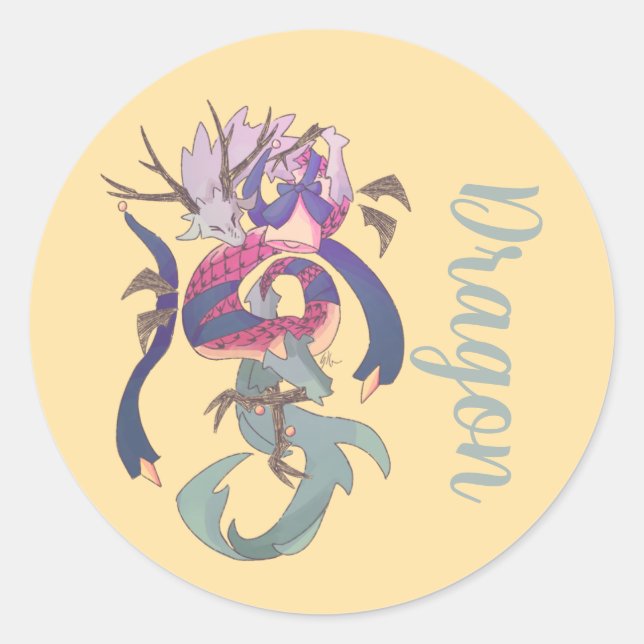 Dragon, sticker dragon (Front)