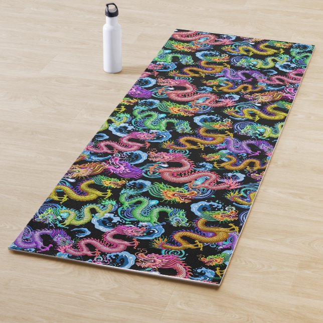 Dragon Storm Colorful Yoga Mat (In Situ)