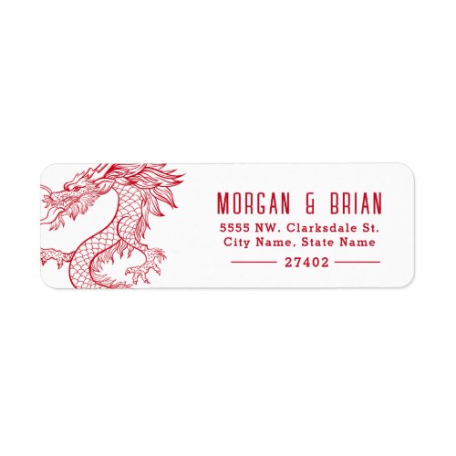Dragon Style Pre_Addressed Label