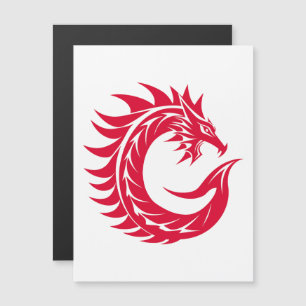 Dragon Styled Letter C, Dragon Alphabet, Monogram Magnetic Invitation