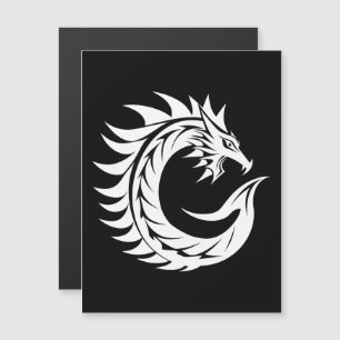 Dragon Styled Letter C, Dragon Alphabet, Monogram Magnetic Invitation