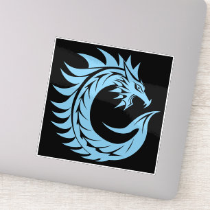 Dragon Styled Letter C, Dragon Alphabet, Monogram Sticker