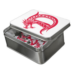 Dragon Styled Letter D, Dragon Alphabet, Monogram Jigsaw Puzzle