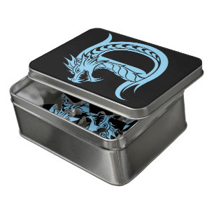 Dragon Styled Letter D, Dragon Alphabet, Monogram Jigsaw Puzzle