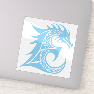 Dragon Styled Letter E, Dragon Alphabet, Monogram Sticker
