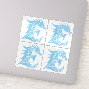 Dragon Styled Letter E, Dragon Alphabet, Monogram Sticker