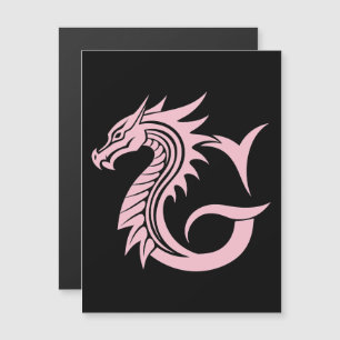 Dragon Styled Letter G, Dragon Alphabet, Monogram Magnetic Invitation