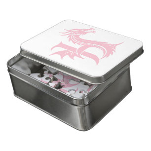 Dragon Styled Letter H, Dragon Alphabet, Monogram Jigsaw Puzzle