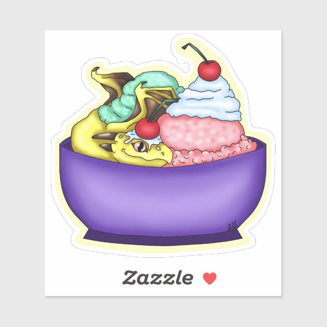 Dragon Sundae Sticker (Sheet)