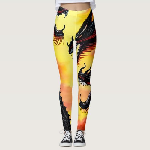 Dragon Sunrise Leggings