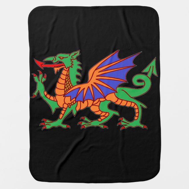 Dragon Swaddle Blanket (Front)