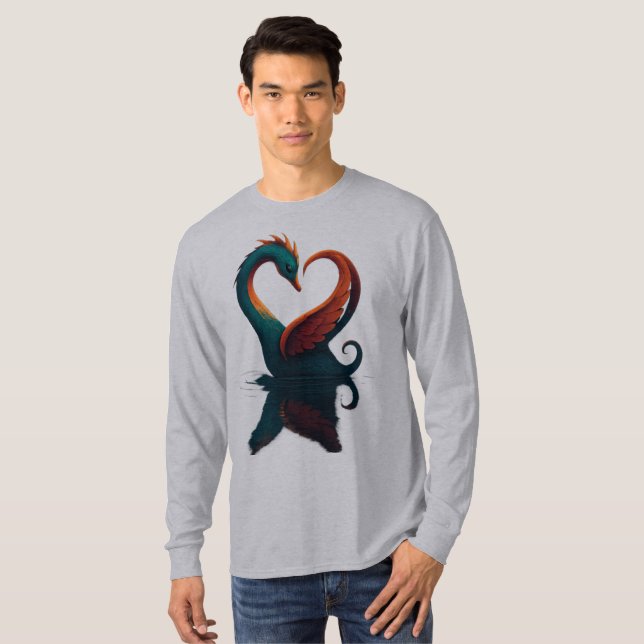Dragon Swan of Love T-Shirt (Front Full)