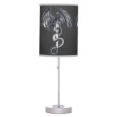 Dragon & Sword Dk. Grey Table Lamp (Front)