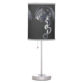 Dragon & Sword Dk. Grey Table Lamp (Right)