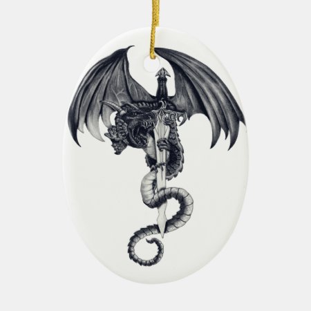 Dragon & Sword Ornament