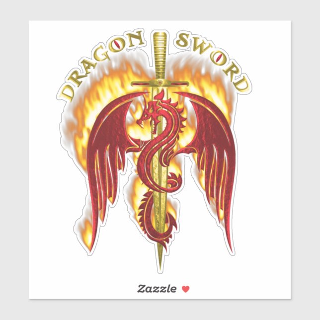 Dragon Sword  Sticker (Sheet)