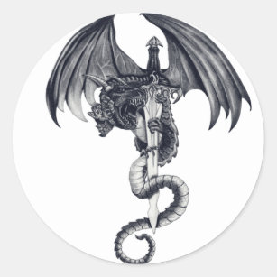 Hira Tattoo Art  Dragon with sword tattoo  Facebook