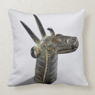 Dragon, symbol of the god Marduk, Late Assyrian Pe Throw Pillow