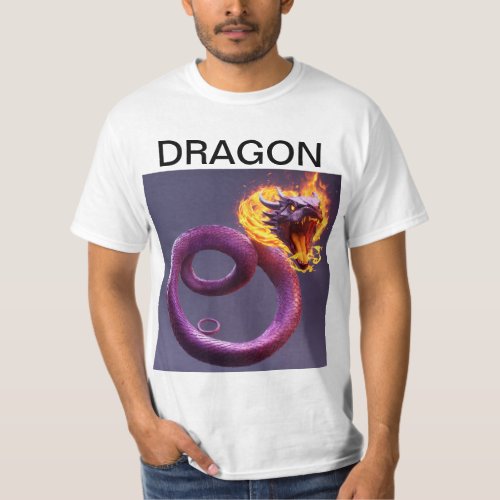 Dragon T_Shirt style tattoo design 