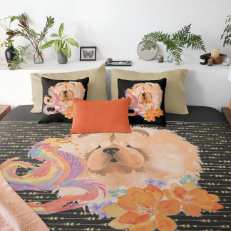 DRAGON-TALEZ Chow Year of the Dragon Duvet Cover