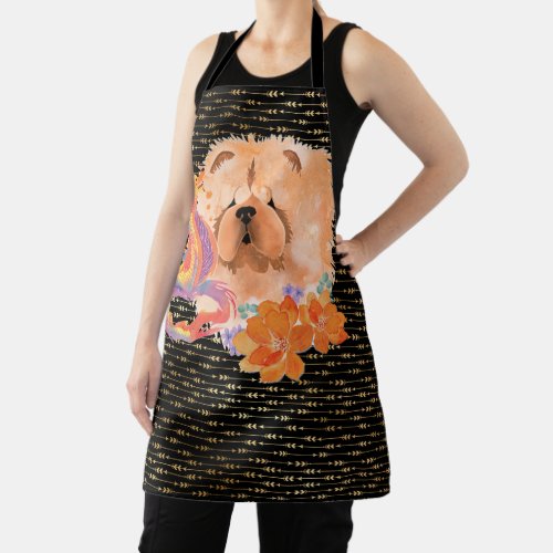 DRAGON_TALEZ CHOW Year of the Dragon grooming chef Apron