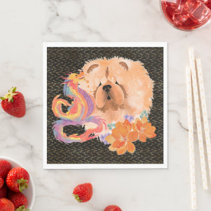DRAGON-TALEZ Chow Year of the Dragon Napkins