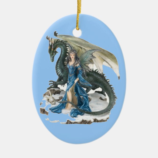 Dragon Tamer 2 Ceramic Ornament (Front)