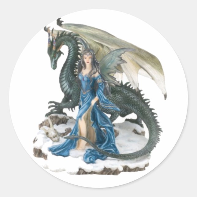 Dragon Tamer Classic Round Sticker (Front)