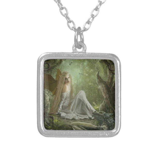 Dragon Tamer Silver Plated Necklace (Front)