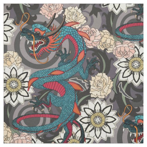 dragon tattoo dark fabric