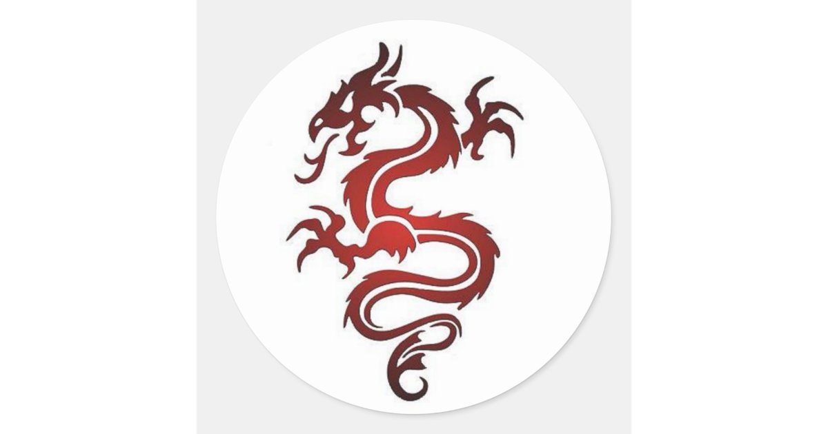 Red Dragon Tattoo Stencil - tattoo design