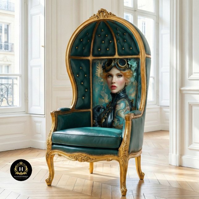 Dragon Tattoo Steampunk Girl Decoupage Paper (Creator Uploaded)