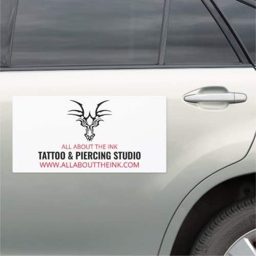 Dragon Tattoo Tattooist  Body Piercer Car Magnet