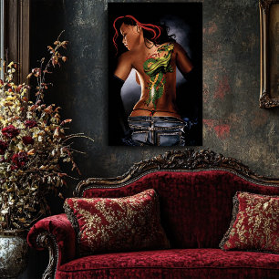 Dragon Tattoo Woman Poster