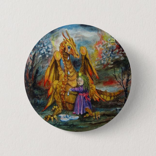 Dragon Tears Standard Button (Front)