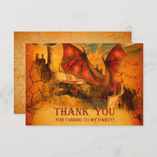 Dragon Thank you card