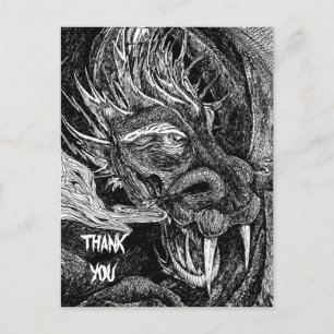 Dragon 'Thank You' postcard