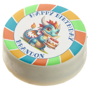 Dragon Themed Boy's Birthday Party Chocolate Covered Oreo
