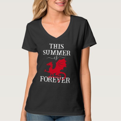 Dragon This Summer is Dragon On Forever V_neck T_Shirt